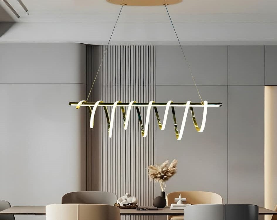 Chandelier - Metal - Gold - 60 x 80 cm