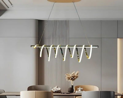 Chandelier - Metal - Gold - 60 x 80 cm