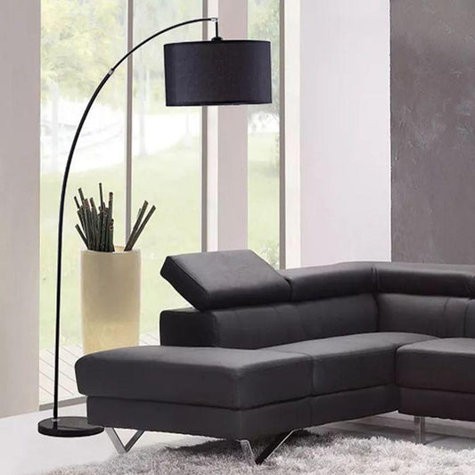 مصباح أرضي - معدني - أسود - 220 × 40 سم