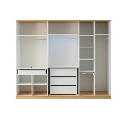 Wardrobe - MDF Wood - White - 270x60x230 cm