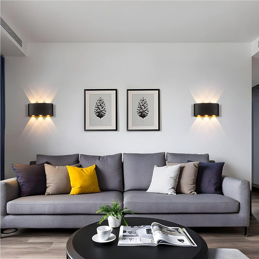 مصباح جداري - بلاستيك - أسود - 20 × 10 سم