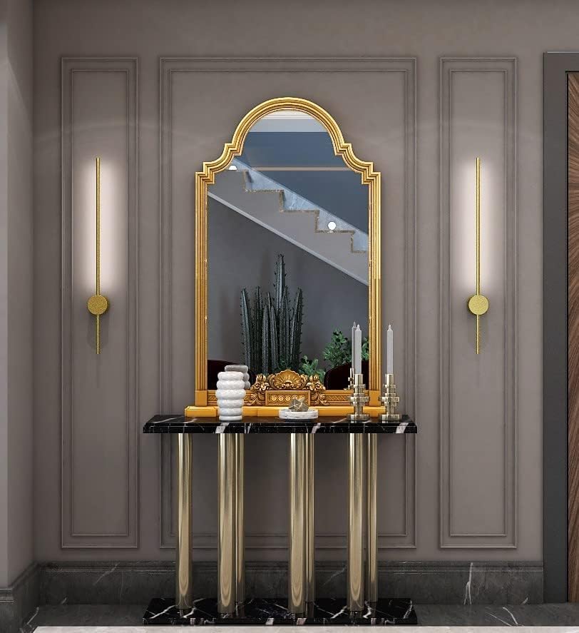 مصباح جداري - معدن - ذهبي - 60 × 13 سم