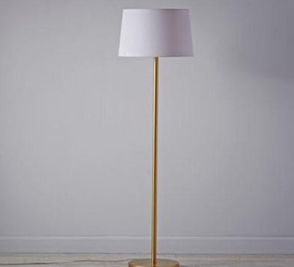 Floor Lamp - Metal - Gold & White - 165x40