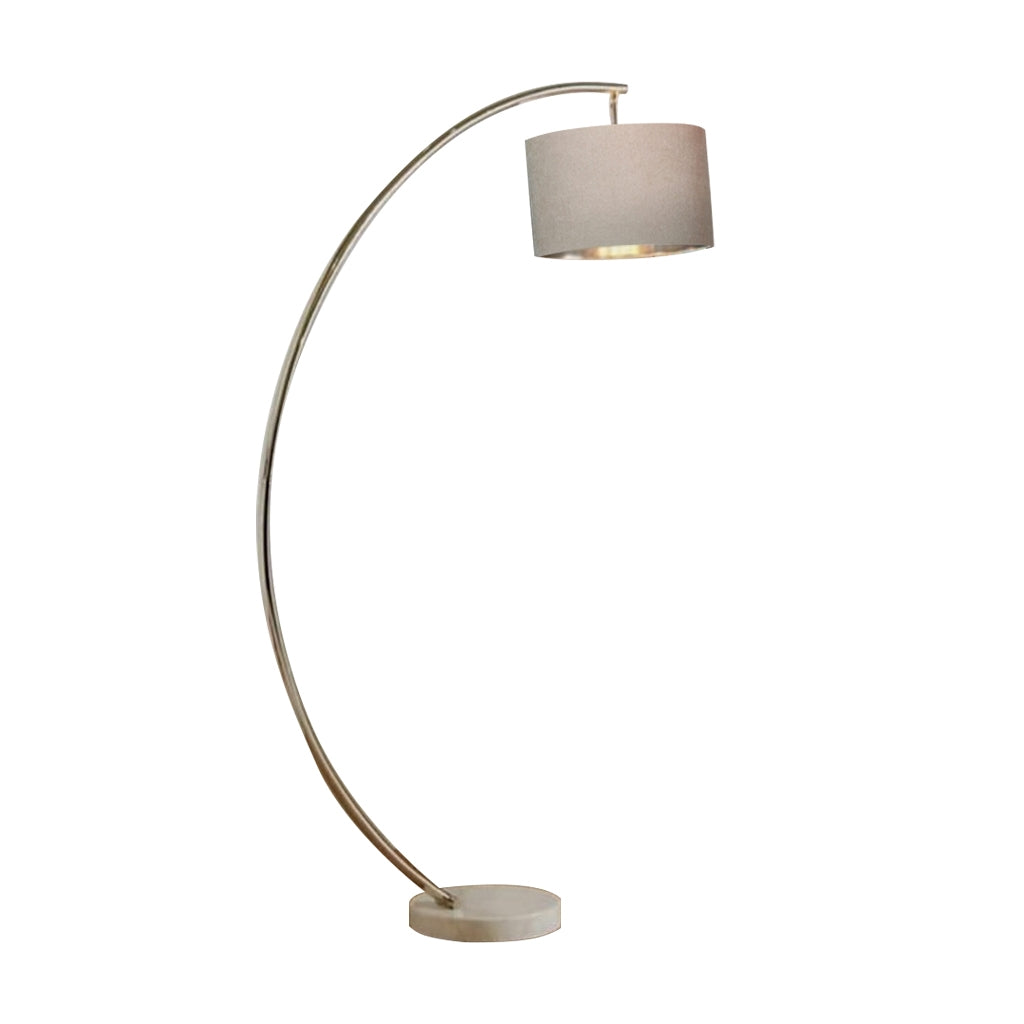 مصباح أرضي - معدني - ذهبي وبيج - 180 × 40 سم