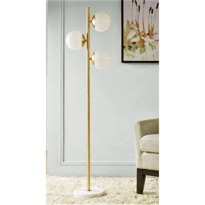 Floor Lamp - Metal - Gold - 160x40 cm