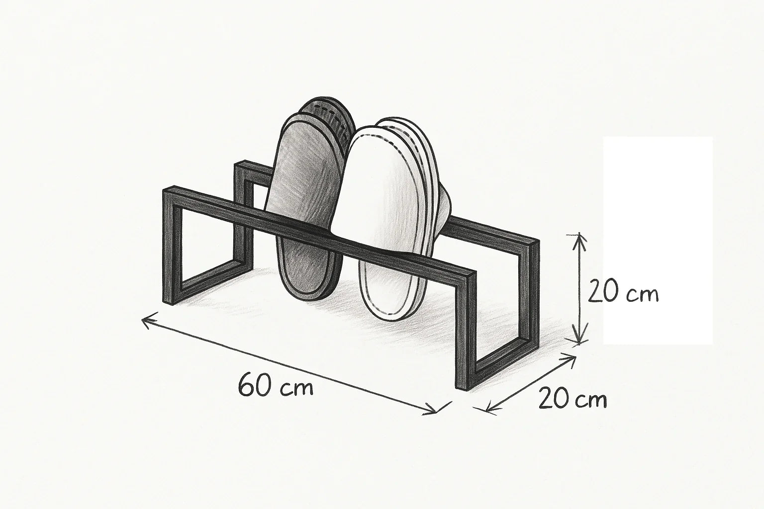 Towel Holder - Steel - Black - 60x20x20 cm - Cataloug