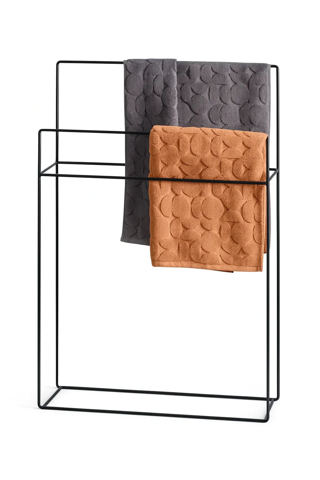 Towel Holder - Steel - Black - 100x70x20 cm - Cataloug