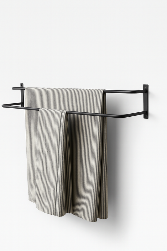 Towel Holder  Steel  Black