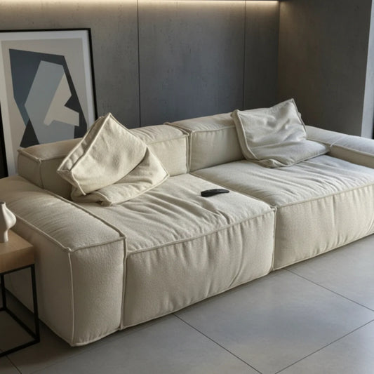 Sofa - Natural Wood - Multi Fabrics - Multi Color - 220 x 90 x 75