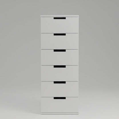 Drawer Unit - MDF Wood  - White - 40x42x145 cm