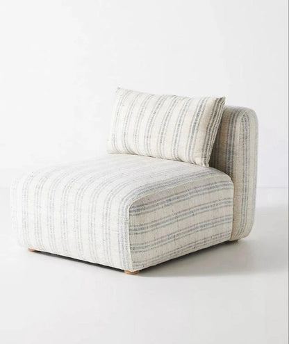 Chair - Natural Wood - Linen - Beige - 82 x 104 x 68 cm