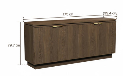 بوفيه - خشب ام دي اف - بني - 175×40×80 سم
