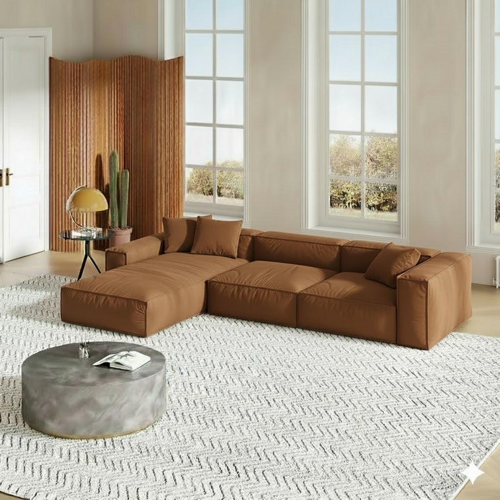 Sofa - L Shape - Beech Wood - Multi Color - 290x170x90 cm