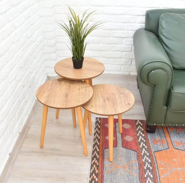 Three - piece round side table - Cataloug