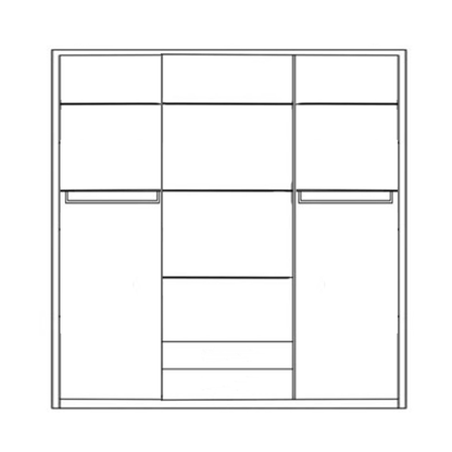 Wardrobe - MDF Wood - White - 120x200 cm