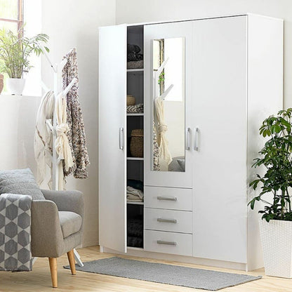 دولاب - خشب ام دي اف  - أبيض - 160 × 200 سم