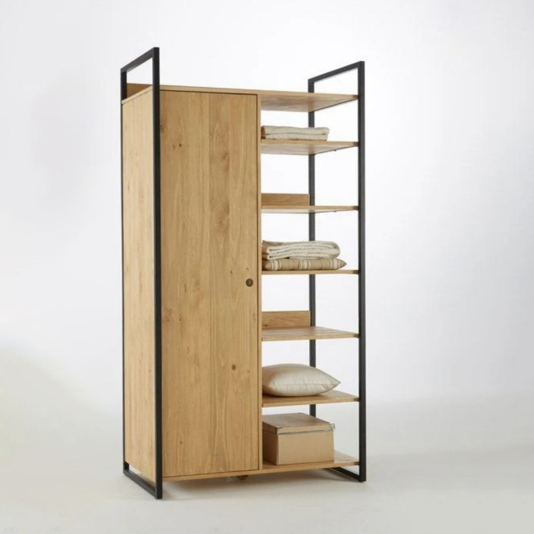 دولاب - خشب ام دي اف - بيج - 200x120 سم