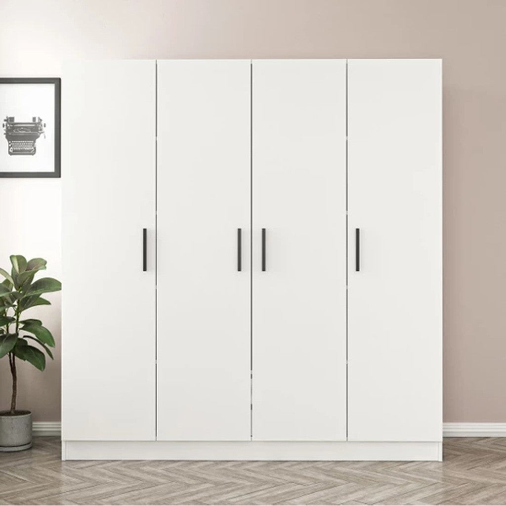 Wardrobe - MDF - White - 210x160cm