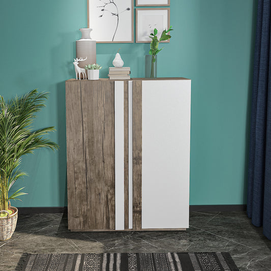 Shoe Cabinet - Multi Color - MDF - 113x80x37 cm