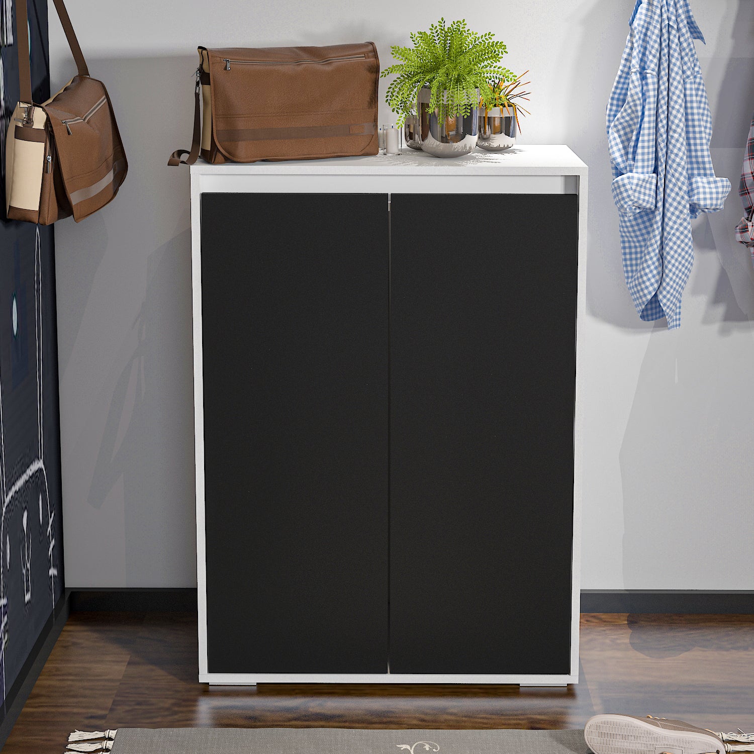 Shoe Cabinet - Multi Color - MDF - 112x80x35 cm