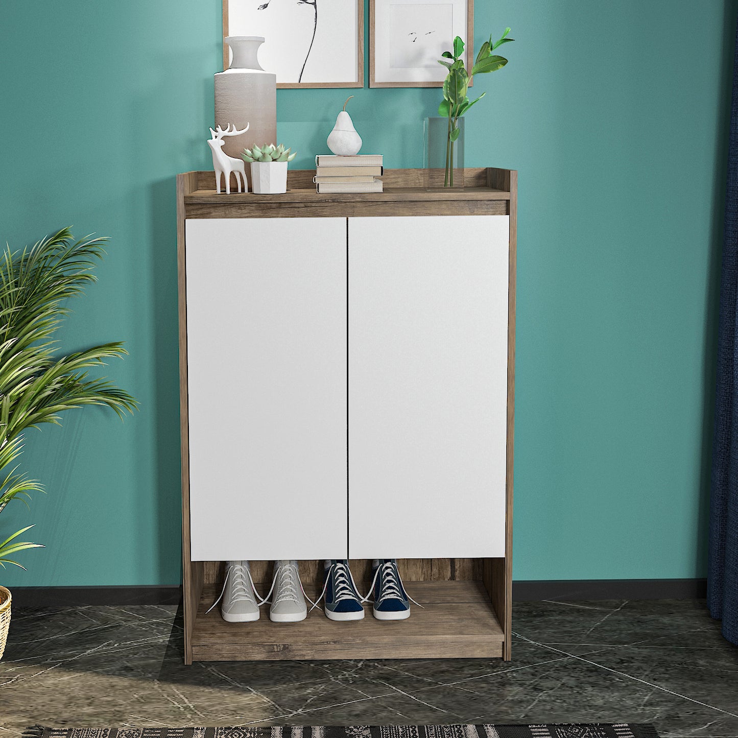 Shoe Cabinet - Multi Color - MDF - 120x80x35 cm