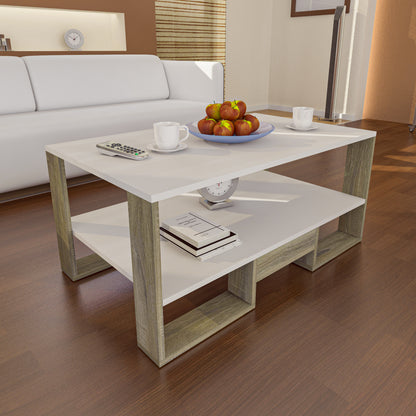 Coffee Table - MDF - Multi Color - 100x60x45 cm