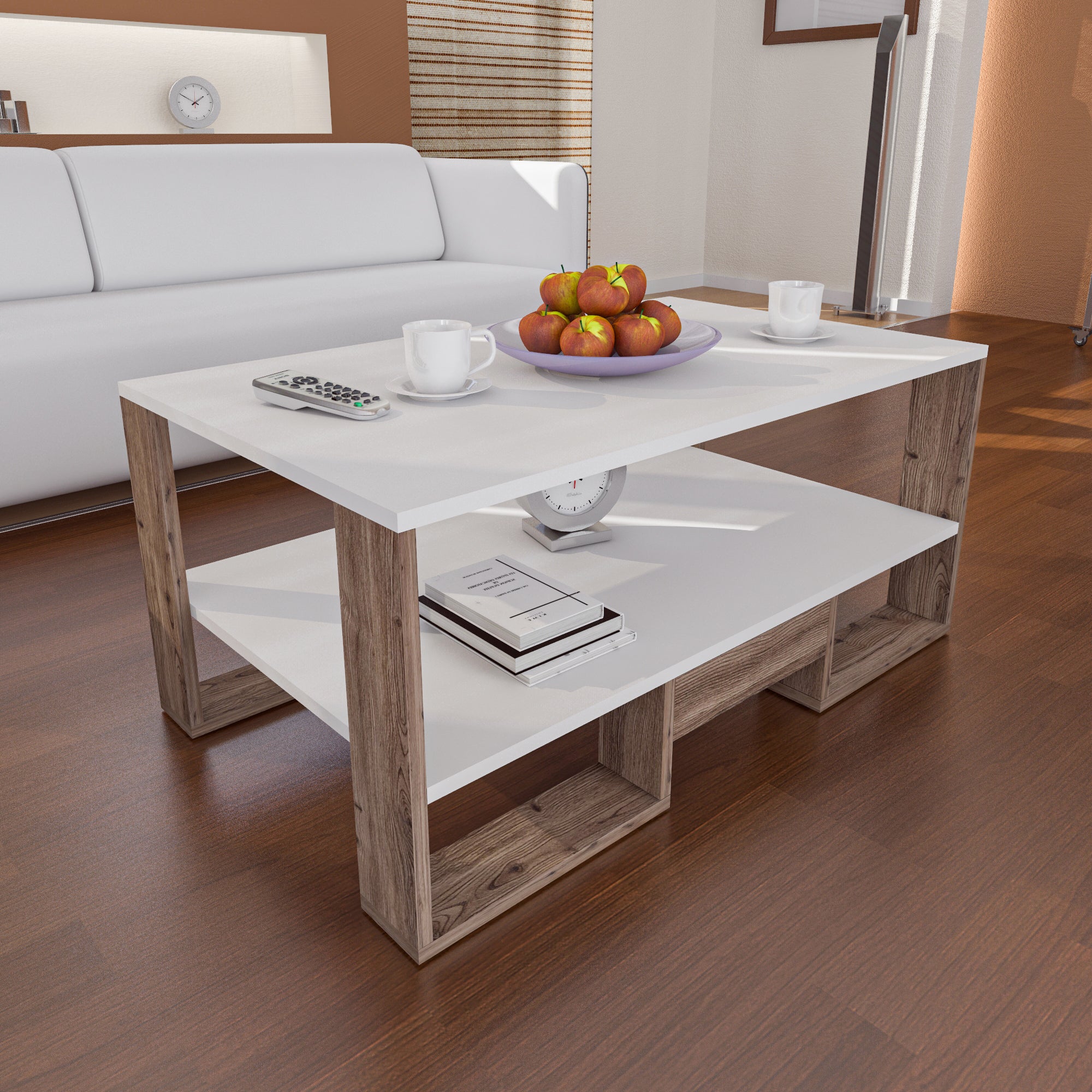 Coffee Table - MDF - Multi Color - 100x60x45 cm